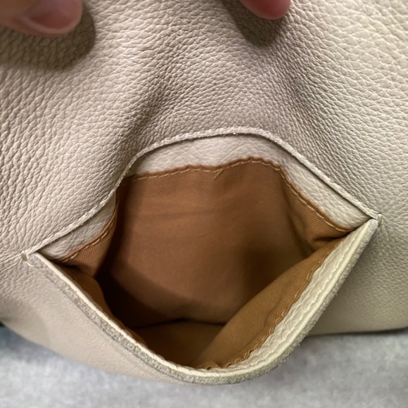 The Sak Leather Colorblocked Crossbody Bag Black Tan White Adjustable strap - Picture 10 of 15